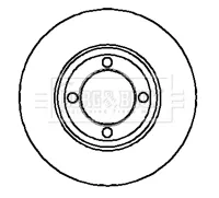 Disco de freno delantero Ford Taunus GBTS, GBFS, CBTS