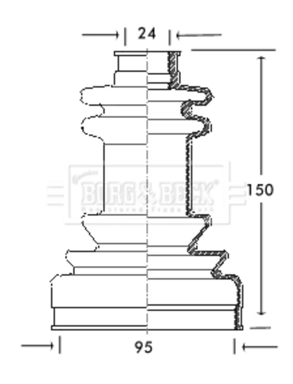Fuelle, árbol de transmisión delantero exterior Peugeot 406 (8E, F)