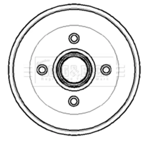 Freno de tambor trasero Ford Escort 4 (ALF)