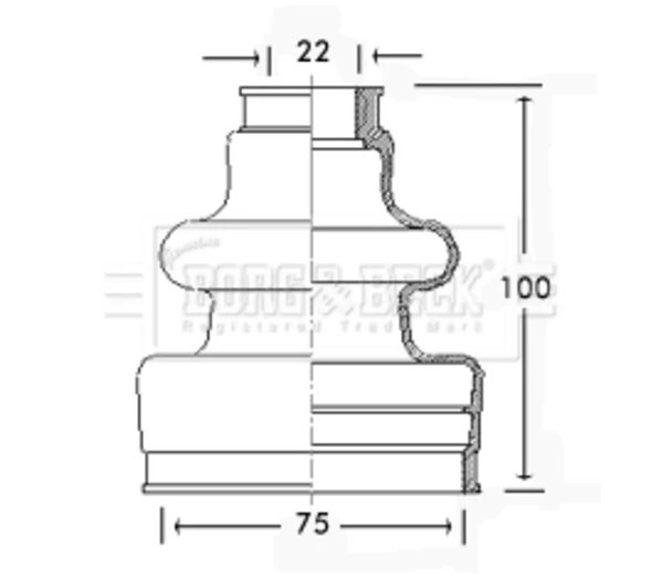 Fuelle, árbol de transmisión delantero interior Peugeot 205 1 (741A, C)