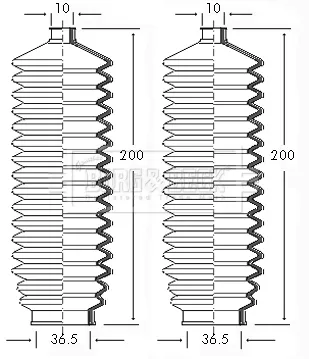 Guardapolvo dirección para Ford Fiesta Mk3 GFJ
