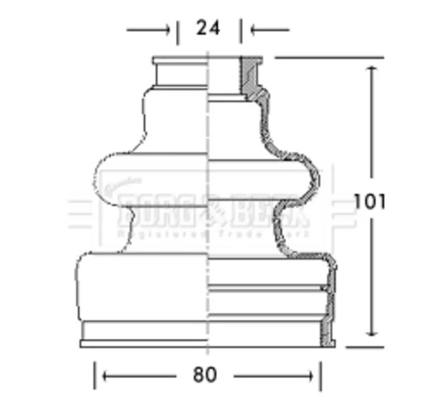 Fuelle, árbol de transmisión delantero interior