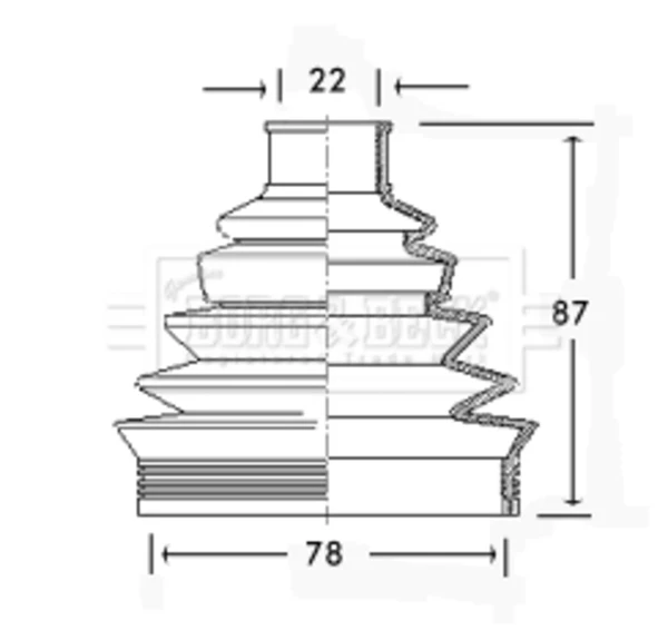 Fuelle, árbol de transmisión delantero exterior Fiat Panda 2 (169A)