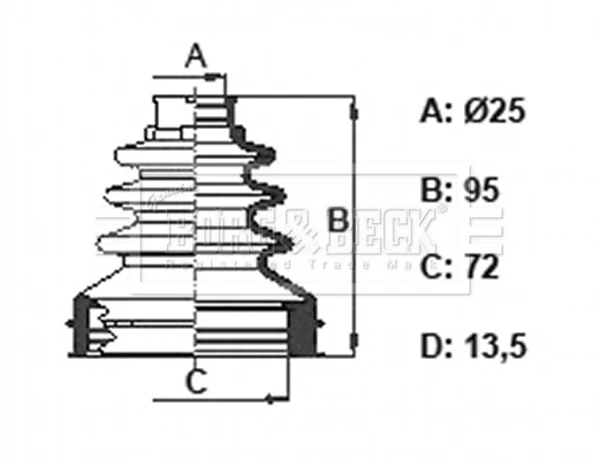Fuelle, árbol de transmisión delantero interior Ford Focus 3 (CB8)