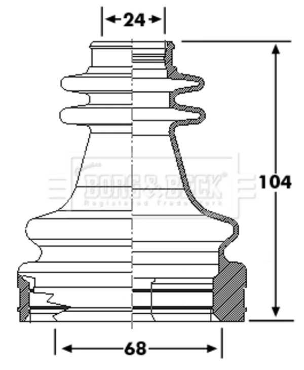 Fuelle, árbol de transmisión delantero interior Renault Megane 2 (LM0)