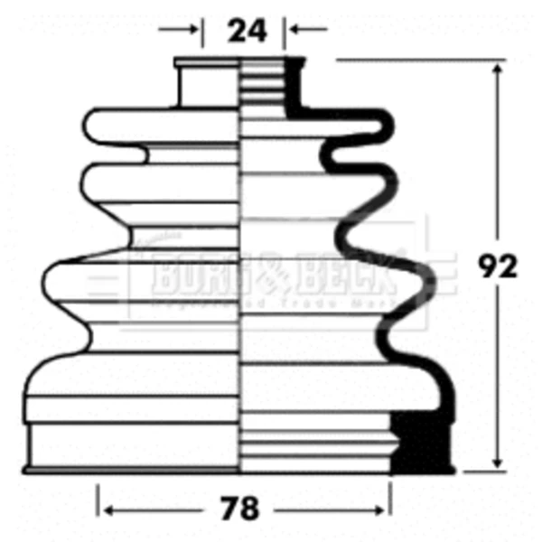 Fuelle, árbol de transmisión delantero interior Hyundai Sonata (EU4)