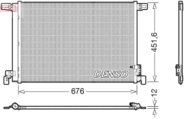 Condensador aire acondicionado DCN02008 Denso