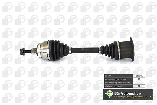 Semieje delantero izquierdo DS2305 BGA