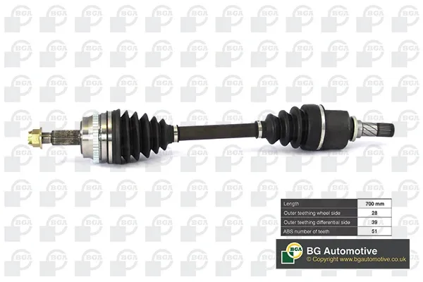 Semieje delantero derecho DS9528L BGA