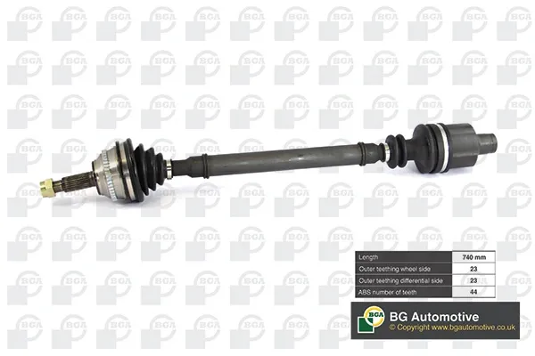 Semieje delantero derecho DS7317RA BGA