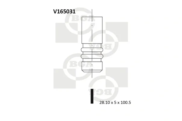 Válvula escape V165031 BGA