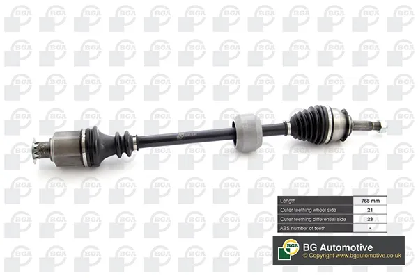 Semieje delantero derecho DS1500R BGA