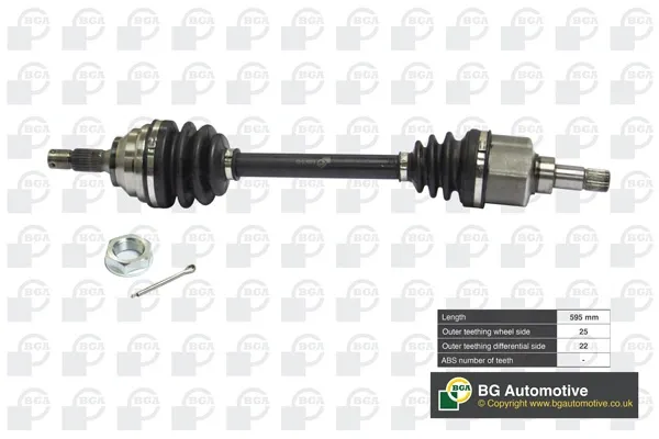 Semieje delantero izquierdo DS1408L BGA
