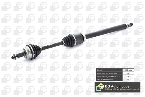 Semieje delantero derecho DS9706RA BGA