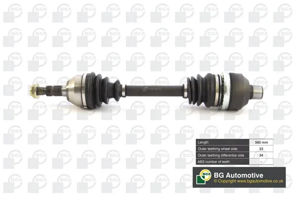 Semieje delantero derecho DS9516R BGA
