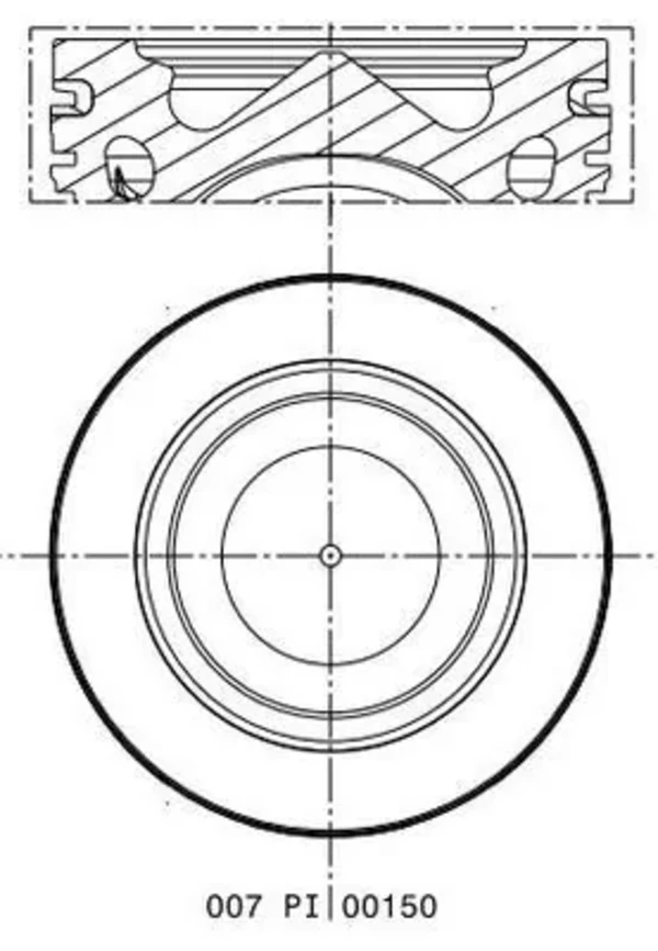 Pistón completo para 1 cilindro, STD Iveco Stralis 