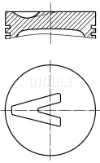 Pistón completo para 1 cilindro, STD WG1104618 Wilmink Group