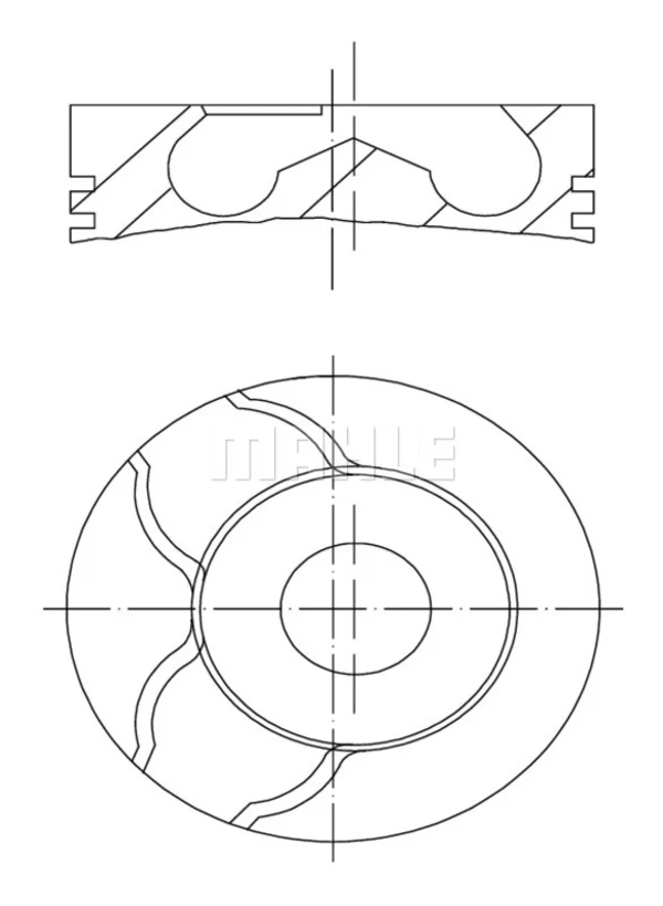 Pistón completo para 1 cilindro, cota de reparación + 0,25 mm Renault DUSTER 1 (HS)