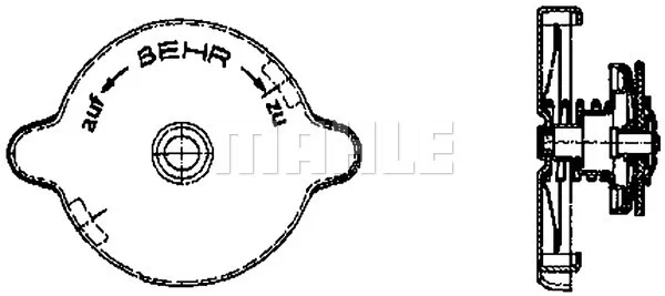Tapa de radiador Dodge Caravan SE (NS)