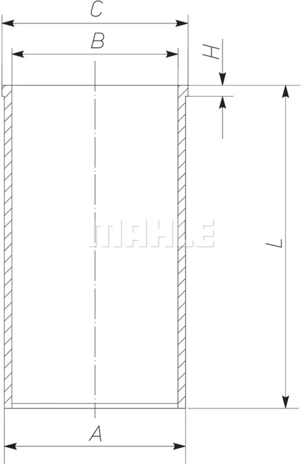 Camisa del cilindro Mercedes Sprinter 3-T (903)