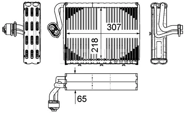 Evaporador, aire acondicionado Mercedes S (C216)