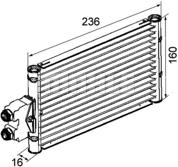 Radiador Enfriador De La Transmision/Caja De Cambios Mercedes Sprinter 3,5-T (906)