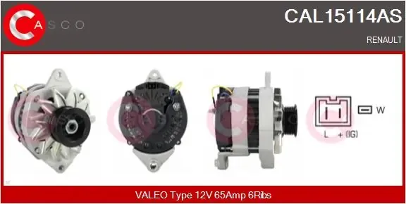Alternador CAL15114AS Casco