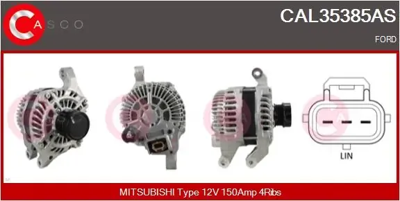 Alternador CAL35385AS Casco