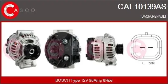 Alternador CAL10139AS Casco