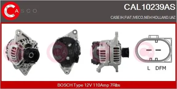 Alternador CAL10239AS Casco