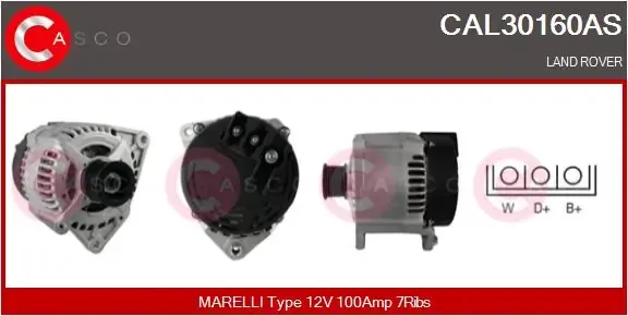 Alternador CAL30160AS Casco