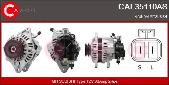 Alternador CAL35110AS Casco