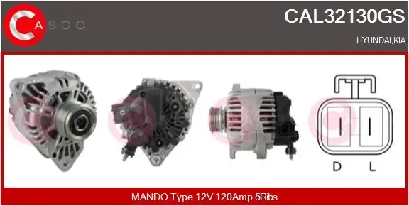 Alternador CAL32130GS Casco
