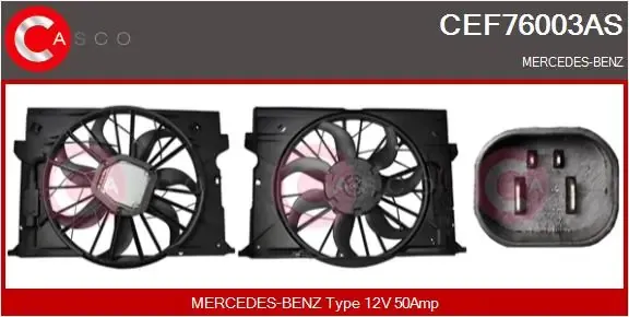 Ventilador del motor Mercedes CLS C219