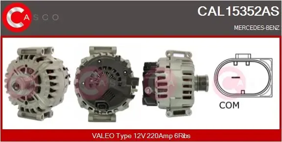 Alternador CAL15352AS Casco
