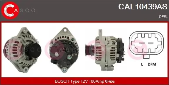 Alternador CAL10439AS Casco