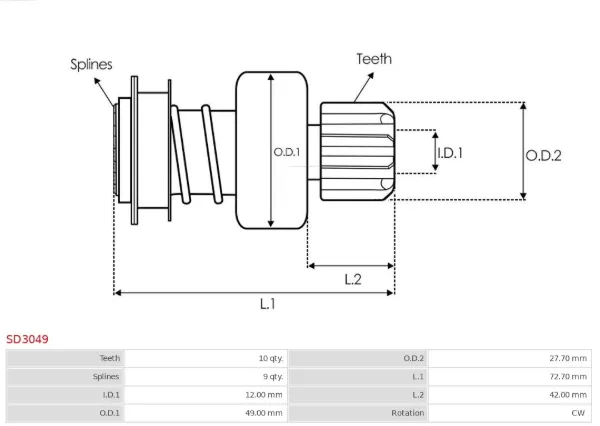 Bendix SD3049 As-pl