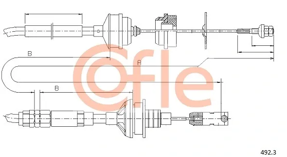 Cable de embrague 924923 Cofle