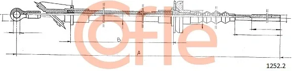 Cable de embrague 12522 Cofle
