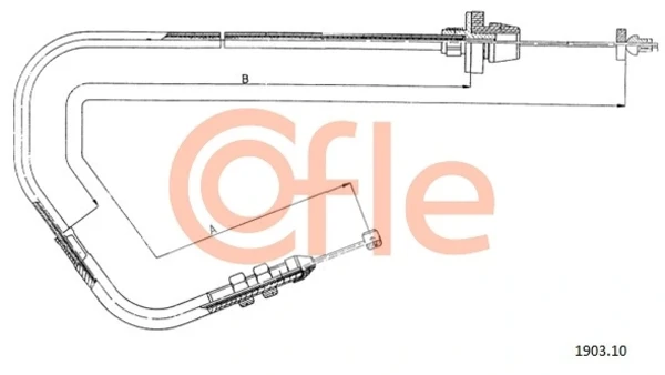 Silga de acelerador Fiat Panda 1 (141A)