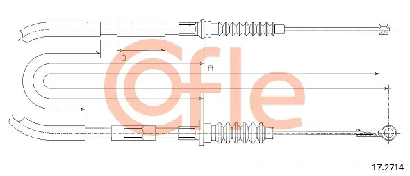 Cable de freno de mano trasero derecho Isuzu Trooper UBS