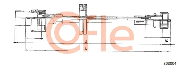 Cable Para Velocimetro Ford Fiesta 4 (JAS, JBS)