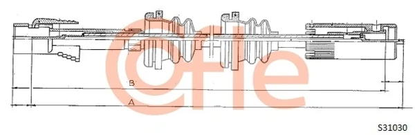 Cable Para Velocimetro Volkswagen Passat B2 (32B)