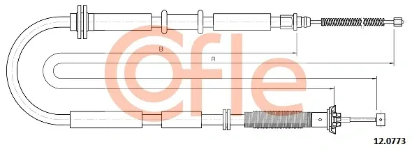 Cable de freno de mano trasero derecho Fiat Tipo EGEA
