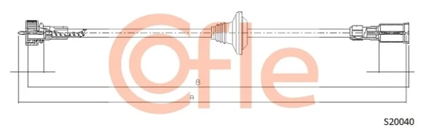 Cable Para Velocimetro Opel Omega A (66, 67)