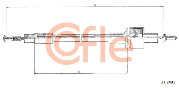 Cable de embrague 112481 Cofle