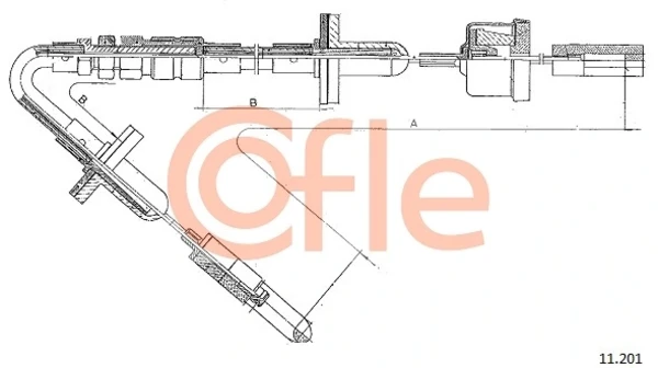 Cable de embrague Audi 90 B2 (81, 85)