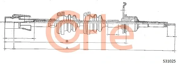 Cable velocímetro 92S31025 Cofle