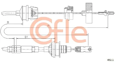 Cable de embrague COFLE 4921