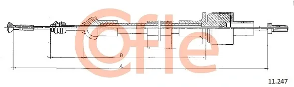 Cable de embrague 11247 Cofle